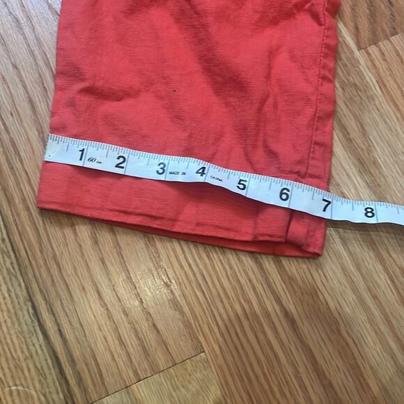 New York & Company Coral Linen Blend Capri - Size 8 - Picture 3 of 7